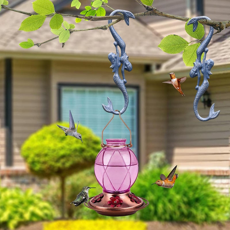 Sungmor Cast Iron Plant Hangers, 2PC Mermaid & 11 Inch Length, Large S Hooks for Hanging Plants, Ceiling Extender Hooks for Hanging Flower Basket, Planter, Macrame Plant Holder, Lantern, Windchime - Image 2